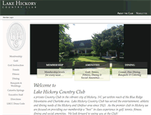 Tablet Screenshot of lakehickorycc.com